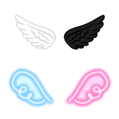 天使と悪魔の羽根の絵文字メイン画像