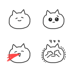 [LINE絵文字] 使いやすいねこの画像