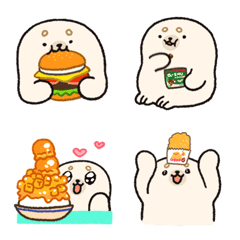 [LINE絵文字] foodie Little Seal A-shuの画像