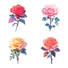 [LINE絵文字] rose gardenの画像