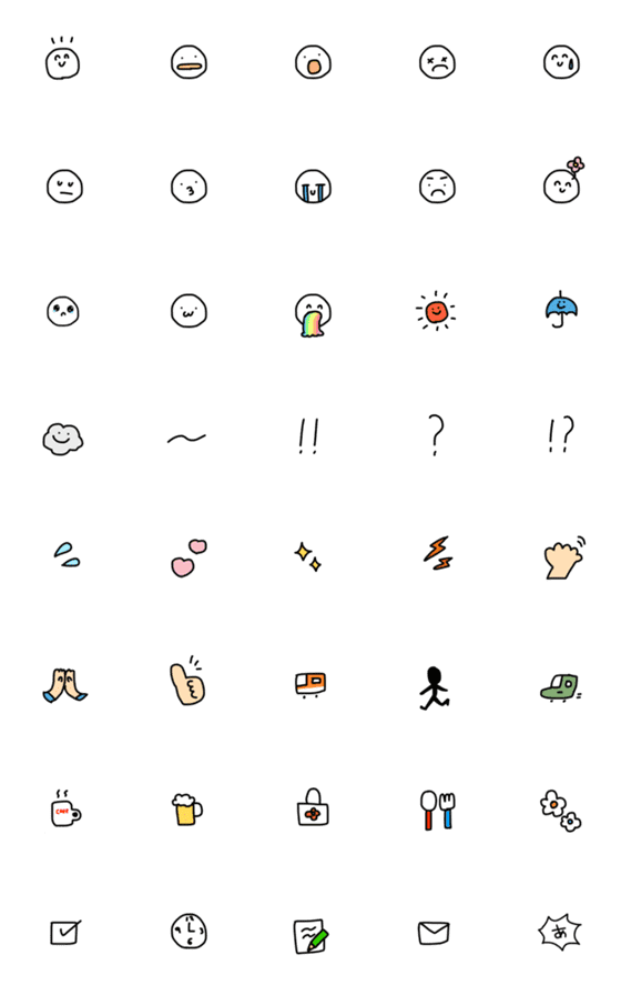 [LINE絵文字]いろいろ使えるえもじの画像一覧