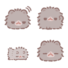 ポメラニアンくろみつ -パステルカラー-の絵文字メイン画像