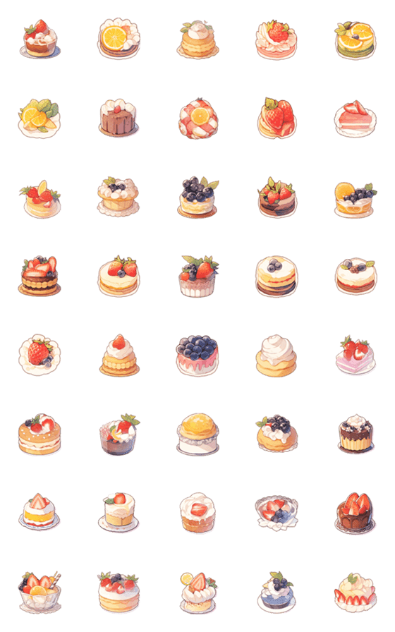 [LINE絵文字]Desserts are a thumbs upの画像一覧