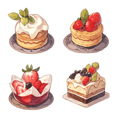 [LINE絵文字] Desserts are a thumbs up2の画像