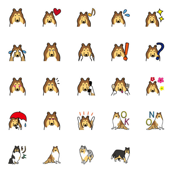 [LINE絵文字]ロキアコ ラフコリ―1の画像一覧