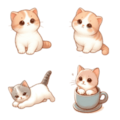 [LINE絵文字] ねこ プレシャス 絵文字の画像