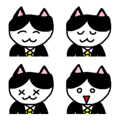 [LINE絵文字] 電車猫の絵文字 第一弾の画像