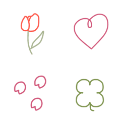 大人シンプル 春の絵文字メイン画像