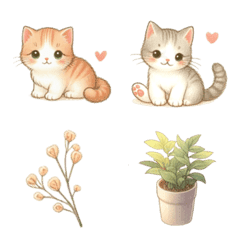 [LINE絵文字] ねこ 温もり 絵文字の画像