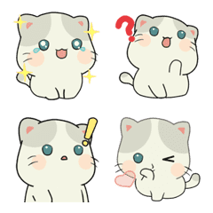 [LINE絵文字] Miu Miu Cat Animated emojiの画像