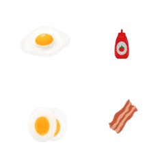 [LINE絵文字] Mr. Egg and Baconの画像