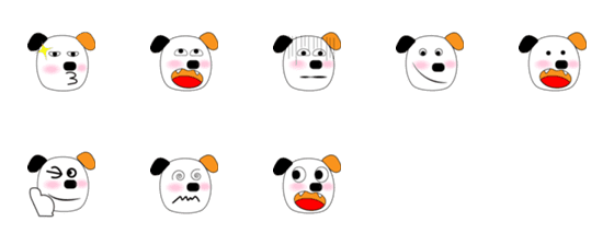 [LINE絵文字]dd dogの画像一覧