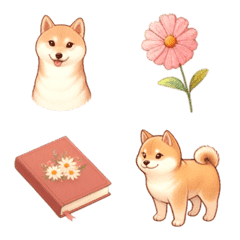 [LINE絵文字] 柴犬 絵文字の画像