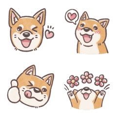 [LINE絵文字] cute shiba Miumiuの画像