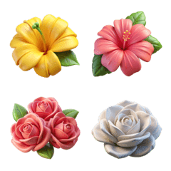 [LINE絵文字] cute flowers.の画像