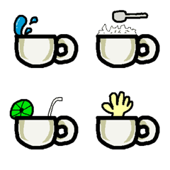 [LINE絵文字] Coffee Cup and everythingsの画像