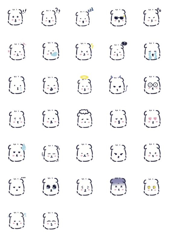 [LINE絵文字]Hahadogの画像一覧