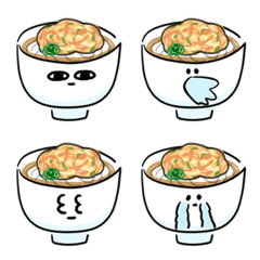 [LINE絵文字] シンプル かきあげうどん 日常会話の画像