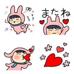 [LINE絵文字] 着ぐるみ男子の春の画像