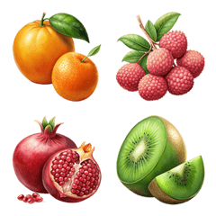[LINE絵文字] Delicious Mixed Fruit (Emoji) Dukdik 2の画像