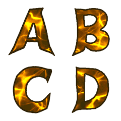 [LINE絵文字] Lightning Power Font (animated emoji)の画像