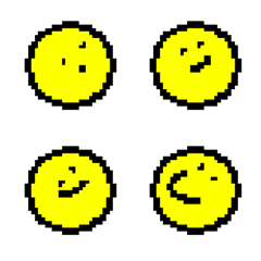 [LINE絵文字] Yellow Circle woth faceの画像