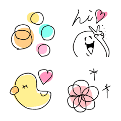 [LINE絵文字] 【シュールにさらっと使いやすいやつ】の画像