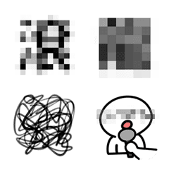 [LINE絵文字] Secret Text Mosaicの画像