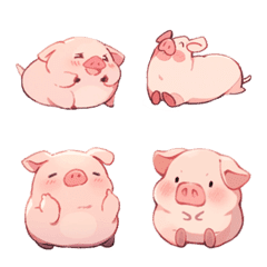 [LINE絵文字] Pig-Pig emojiの画像
