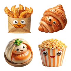 [LINE絵文字] Fast Food Collection (Emoji) Dukdik 2の画像