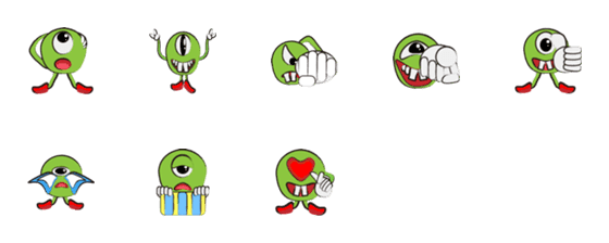 [LINE絵文字]Tooth monsterの画像一覧