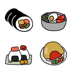 [LINE絵文字] meforの絵文字 韓国料理＆日本料理の画像