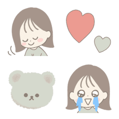 ◉淡色みどり定番パック絵文字◉の絵文字メイン画像