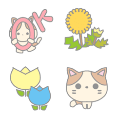 [LINE絵文字] ♡ほんわか♡春♡ねこ♡の画像