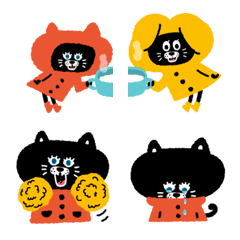 [LINE絵文字] 【猫とうさぎ】ずっ〜と使えるポピーラビーの画像