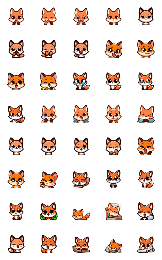 [LINE絵文字]Vision FlagShip 101 - Little Foxの画像一覧