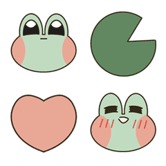 [LINE絵文字] cute tree frog emojiの画像