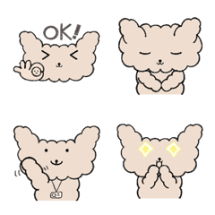 [LINE絵文字] Milk Tea Dog (With good manners)の画像
