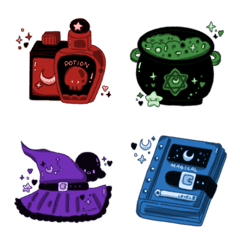 [LINE絵文字] Halloween party cute colourful emojiの画像