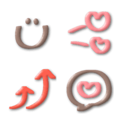 [LINE絵文字] ぷっくり★マーカー絵文字の画像