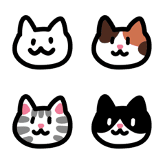[LINE絵文字] Little Cute Cats' Headsの画像
