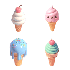 [LINE絵文字] アイスクリームの画像