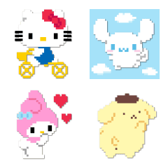 [LINE絵文字] サンリオキャラクターズ うごく8bit絵文字の画像