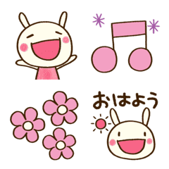 [LINE絵文字] 動く♪どちウサ絵文字の画像