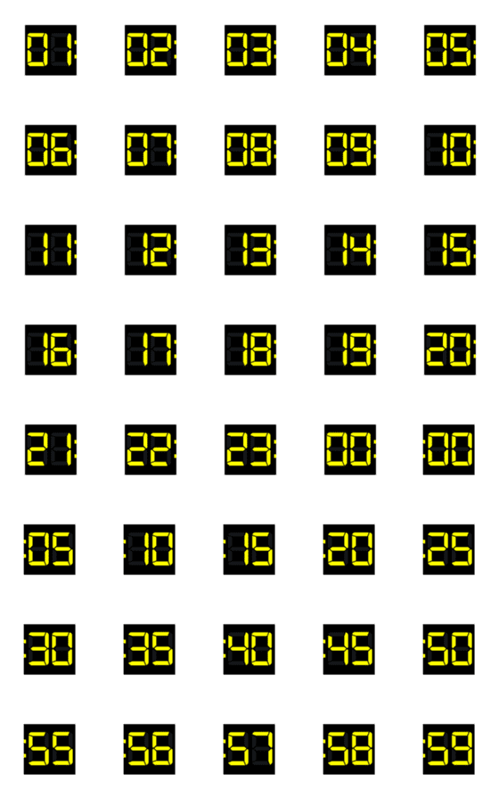 [LINE絵文字]Time 78の画像一覧