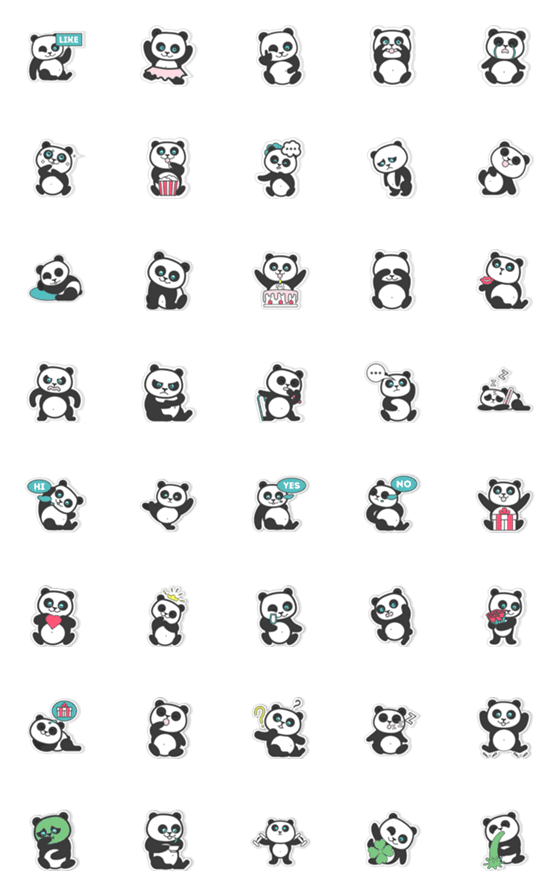 [LINE絵文字]123Pandaaaの画像一覧