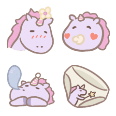 [LINE絵文字] Unicorn daily emojiの画像
