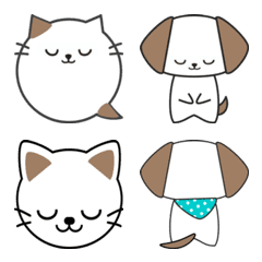 猫犬の吹き出しの絵文字メイン画像