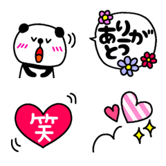 [LINE絵文字] 使える❗たま〜にパンダ♥の画像