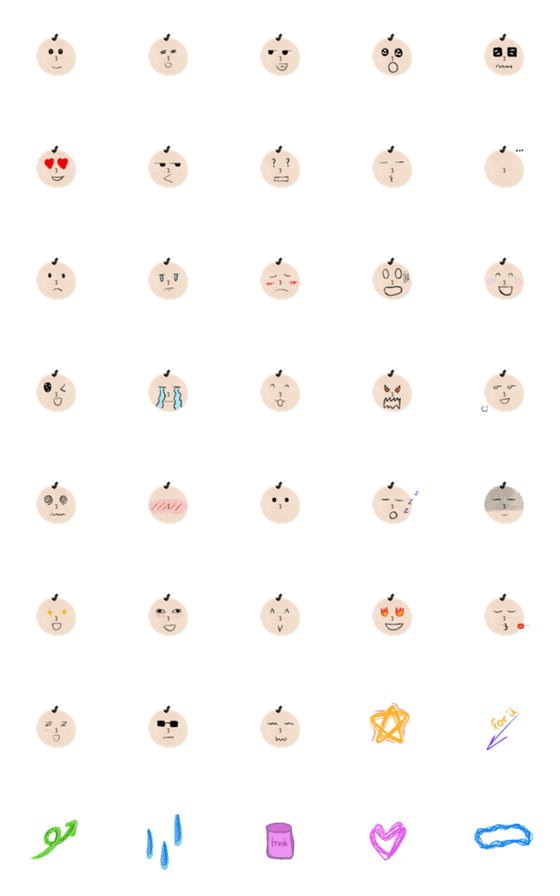 [LINE絵文字]Jolly Juny Emojiの画像一覧